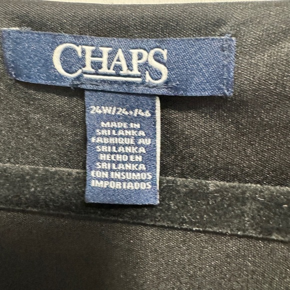 Chaps Floral Cap Sleeve Dress Black - Picture 6 of 10